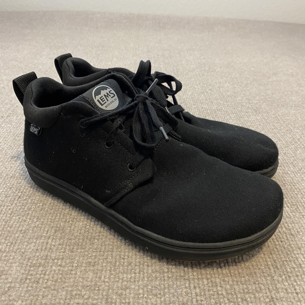 Lems Shoes Mens 8 Women 9.5 Canvas Chukka Grip Slip Resistant Sneakers LEMS36